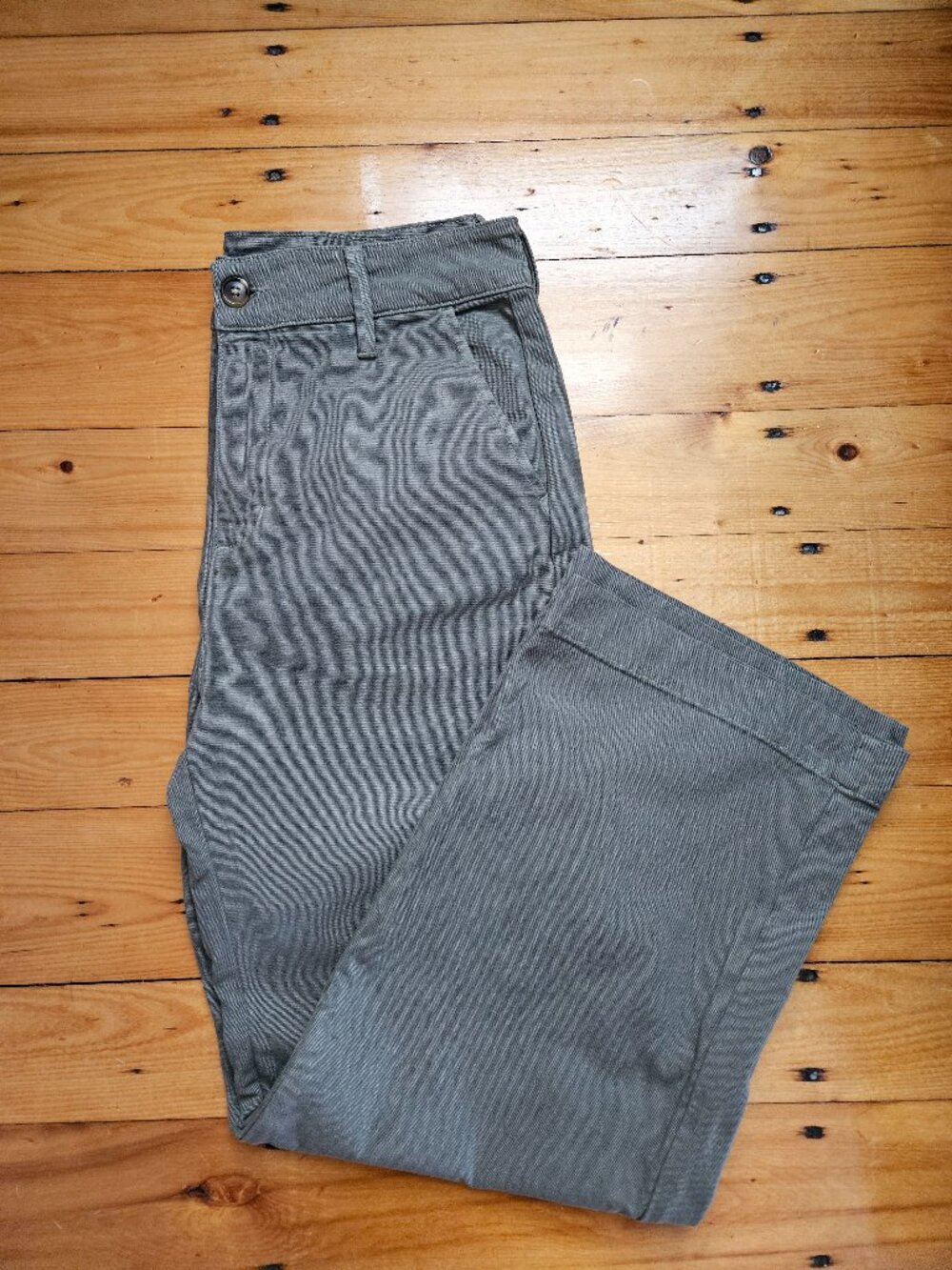 American Giant Women's Wide Leg Pant in Moss Size 12
